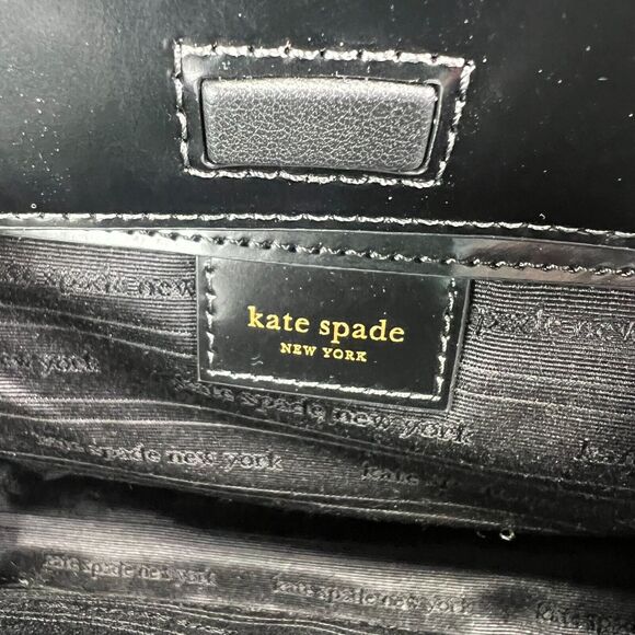 Kate Spade Sam Icon Intarsia Heart Faux Shearling Small Tote Pre-owned Excellent - Picture 9 of 12